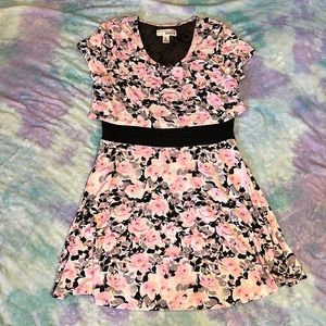 Crop style “peek-a-boo” dress